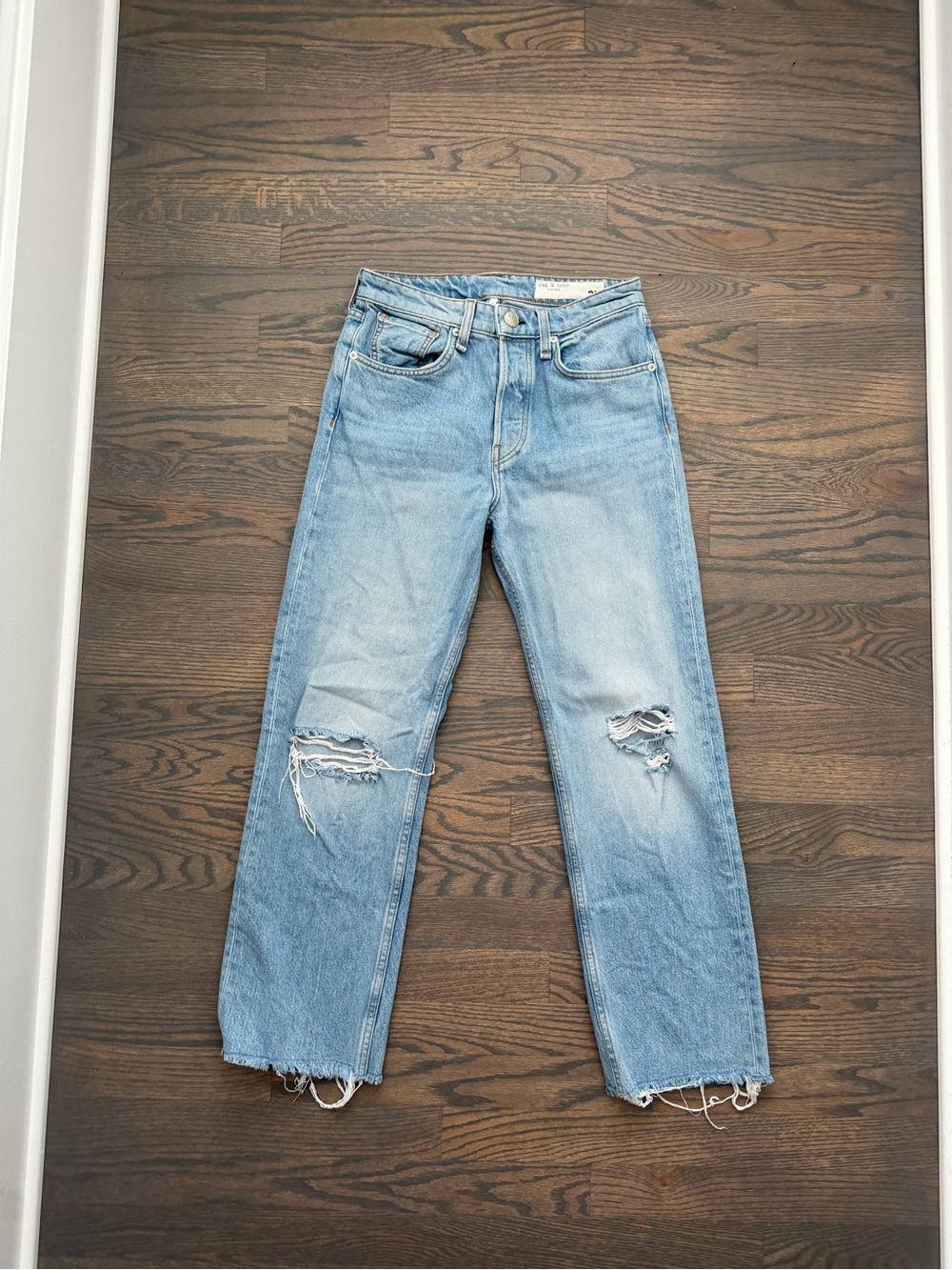 Rag and Bone Maya High Raise Ankle Straight Jeans